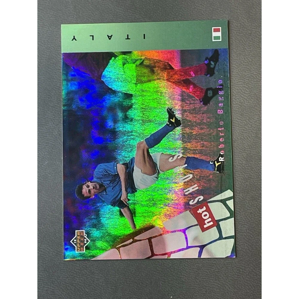 1994 Upper Deck World Cup English/Spanish Hot Shots Insert Set Baggio, Batistuta